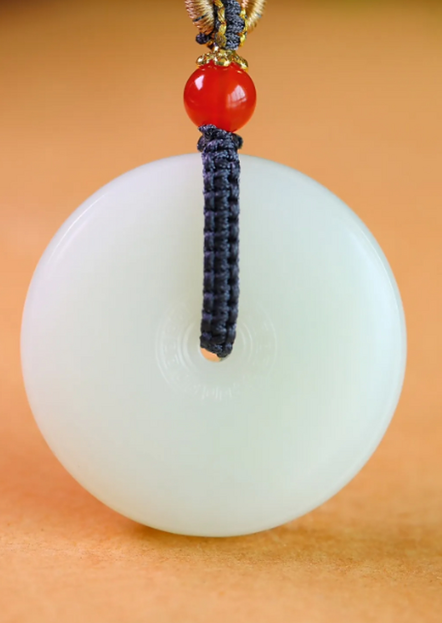 点击头像看直播##和田玉#和田玉羊脂白玉挂件平安扣吊坠,羊脂白玉