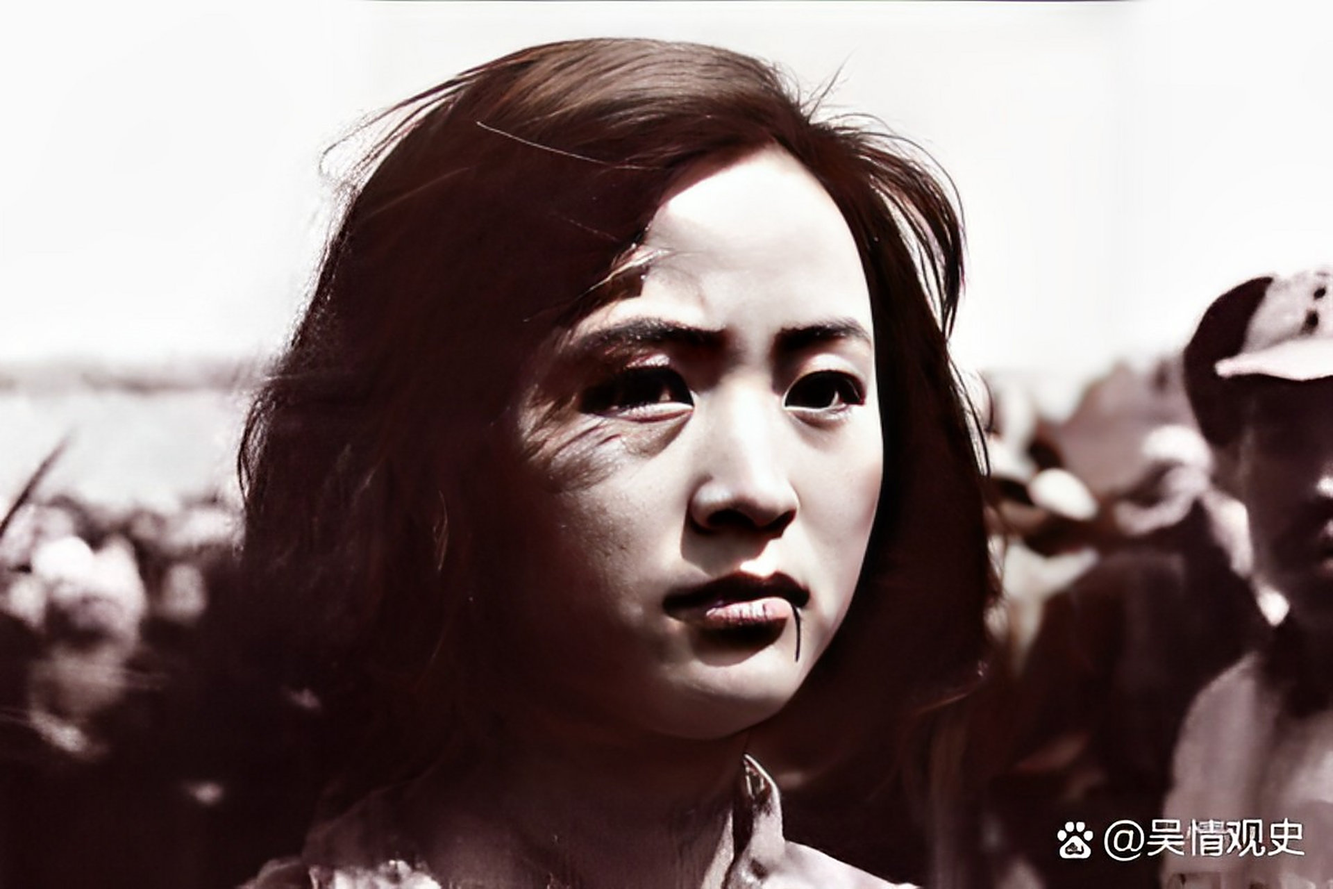 1942年,八路军女兵赵毓政被日军俘虏.