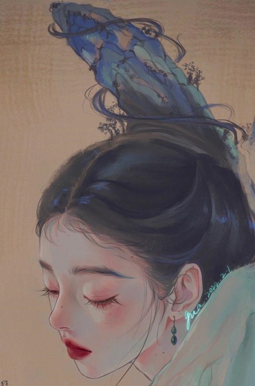 夜色朦胧,少女雪肤花貌,梨花带雨,娇柔地跪在地上,软语相求.[good]