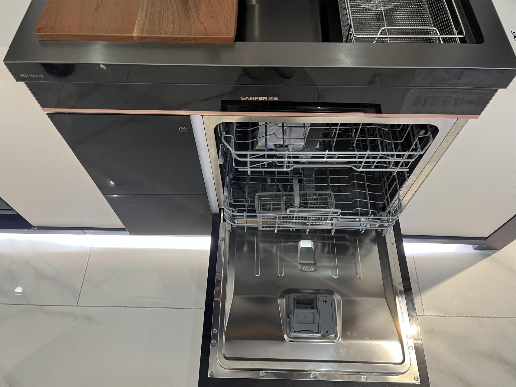 集成灶10大品牌帅丰js-x1-90s-2c洗碗机集成水槽最核心的功能是洗碗