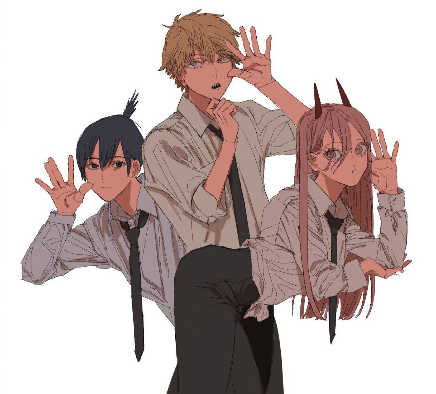 电锯人# 可可爱爱早川家[大笑]