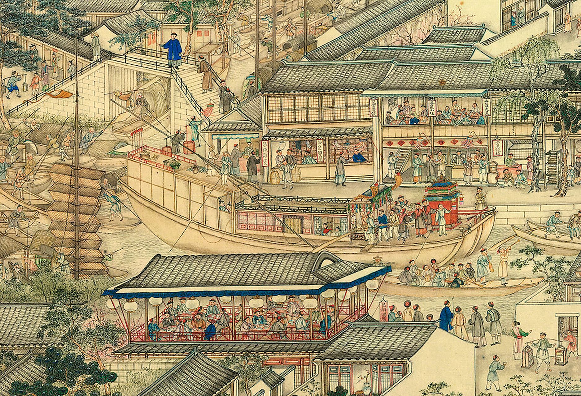 《姑苏繁华图》原名《盛世滋生图》,是清代苏州籍宫廷画家徐扬花费24