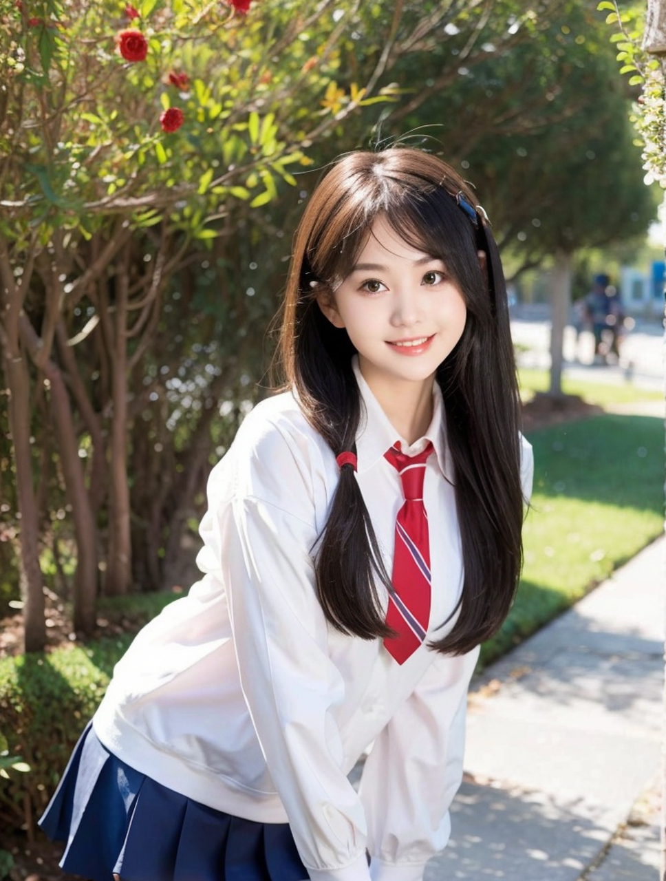 校园里,青春美少女写真艺术照#青春美少女# #养眼美女# #清纯甜美