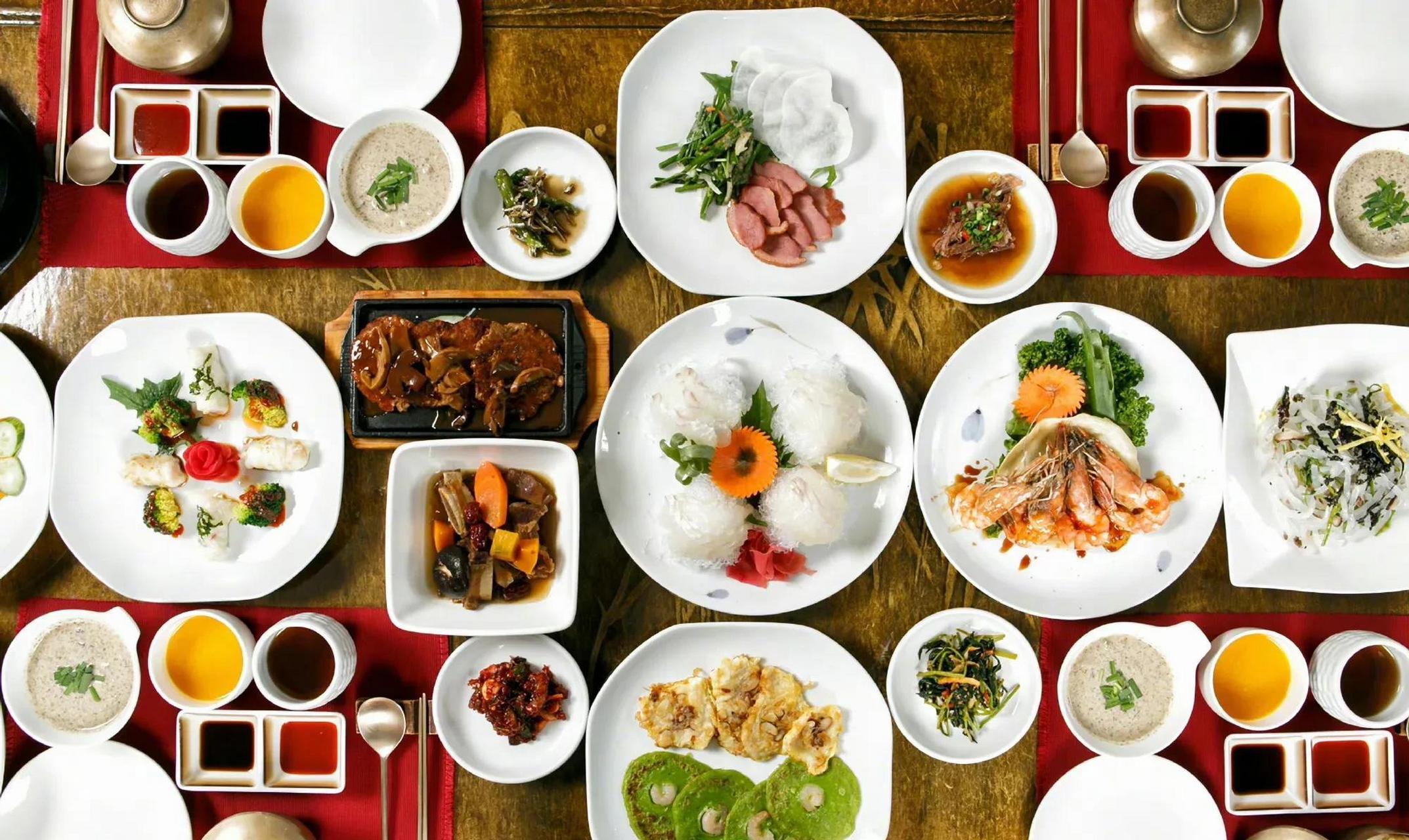 韩国文旅局发了个韩国满汉全席的照片,这都是啥啊,韩国是不是没什么吃