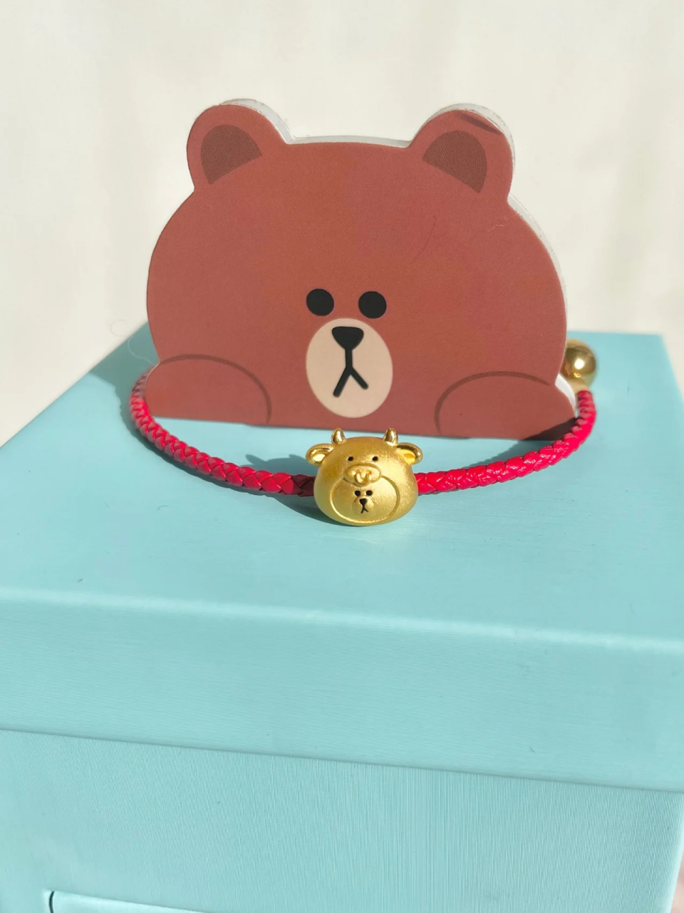 和line02friends的牛年联名也太太太太可爱了叭! 我这个是布朗熊!