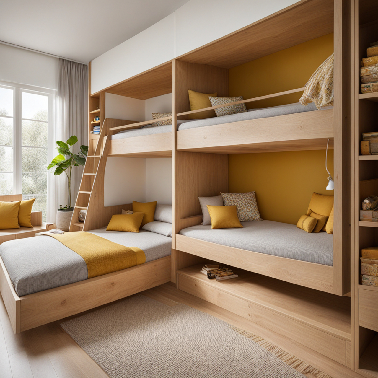 99小户型双胞胎儿童房设计99  家有双胞胎,是不是觉得家里空间