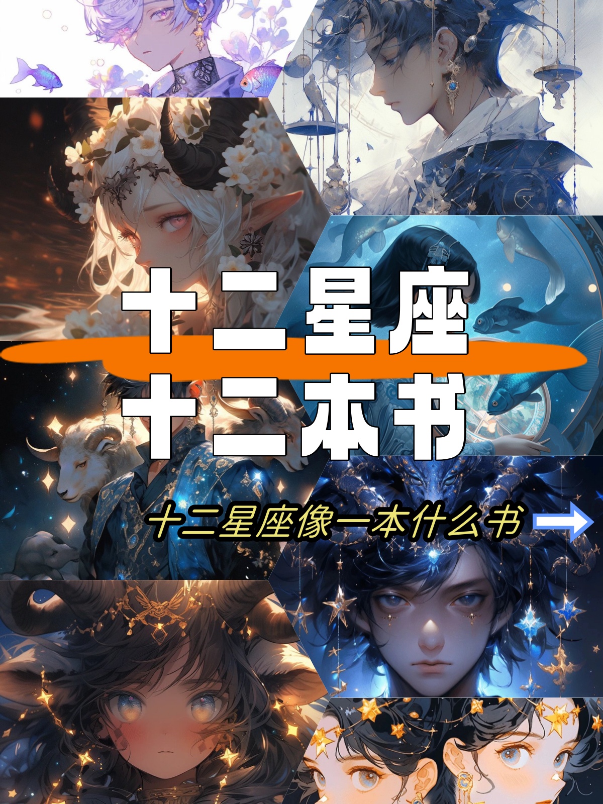 【十二星座,十二本书】