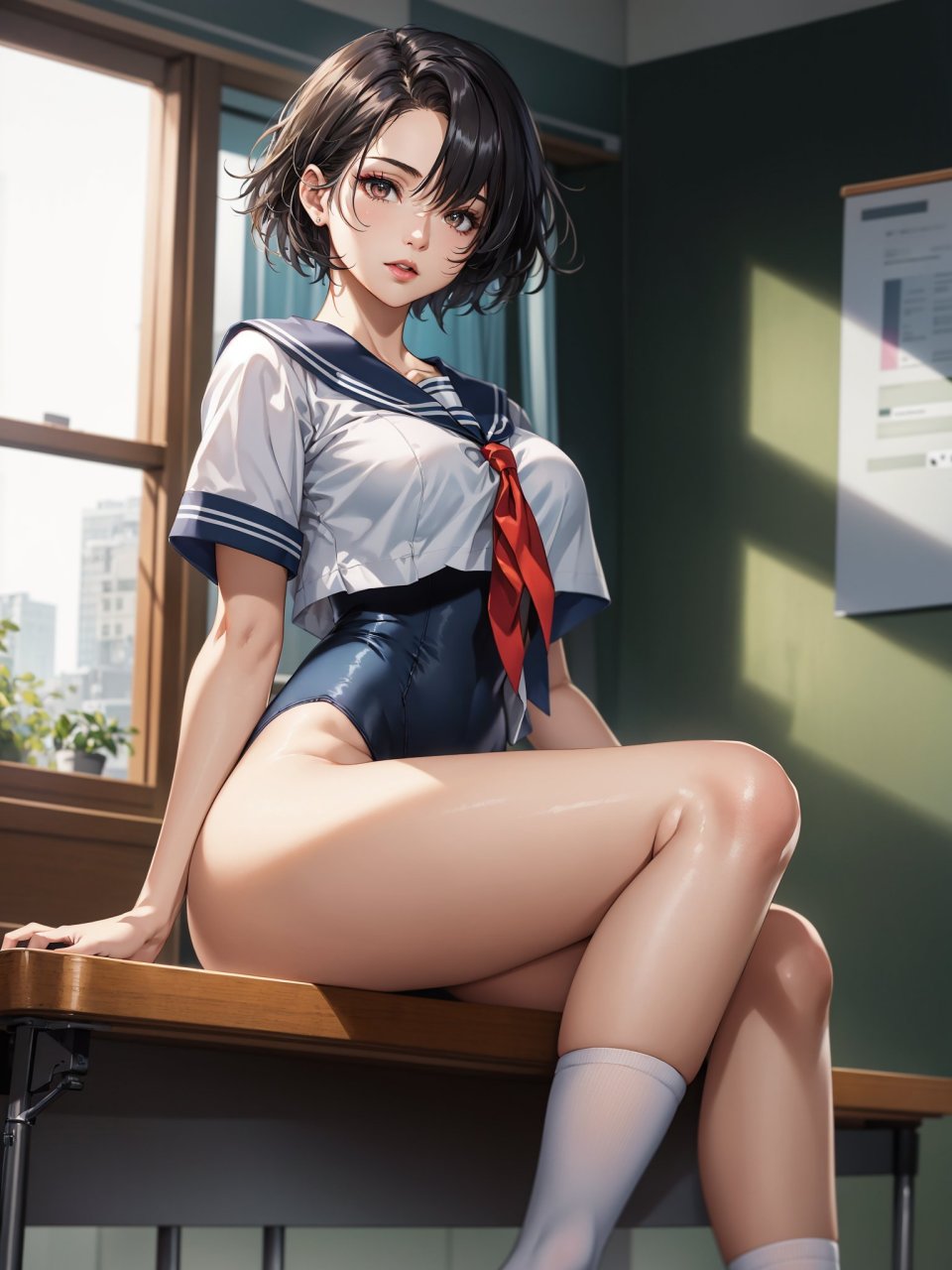 ai绘画# 水手服 死库水,好奇葩的组合[捂脸]
