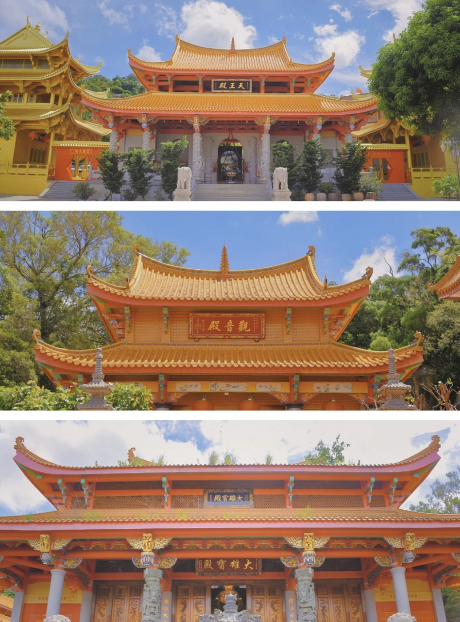 厦门启明寺位于曾厝垵龙瑞山麓.