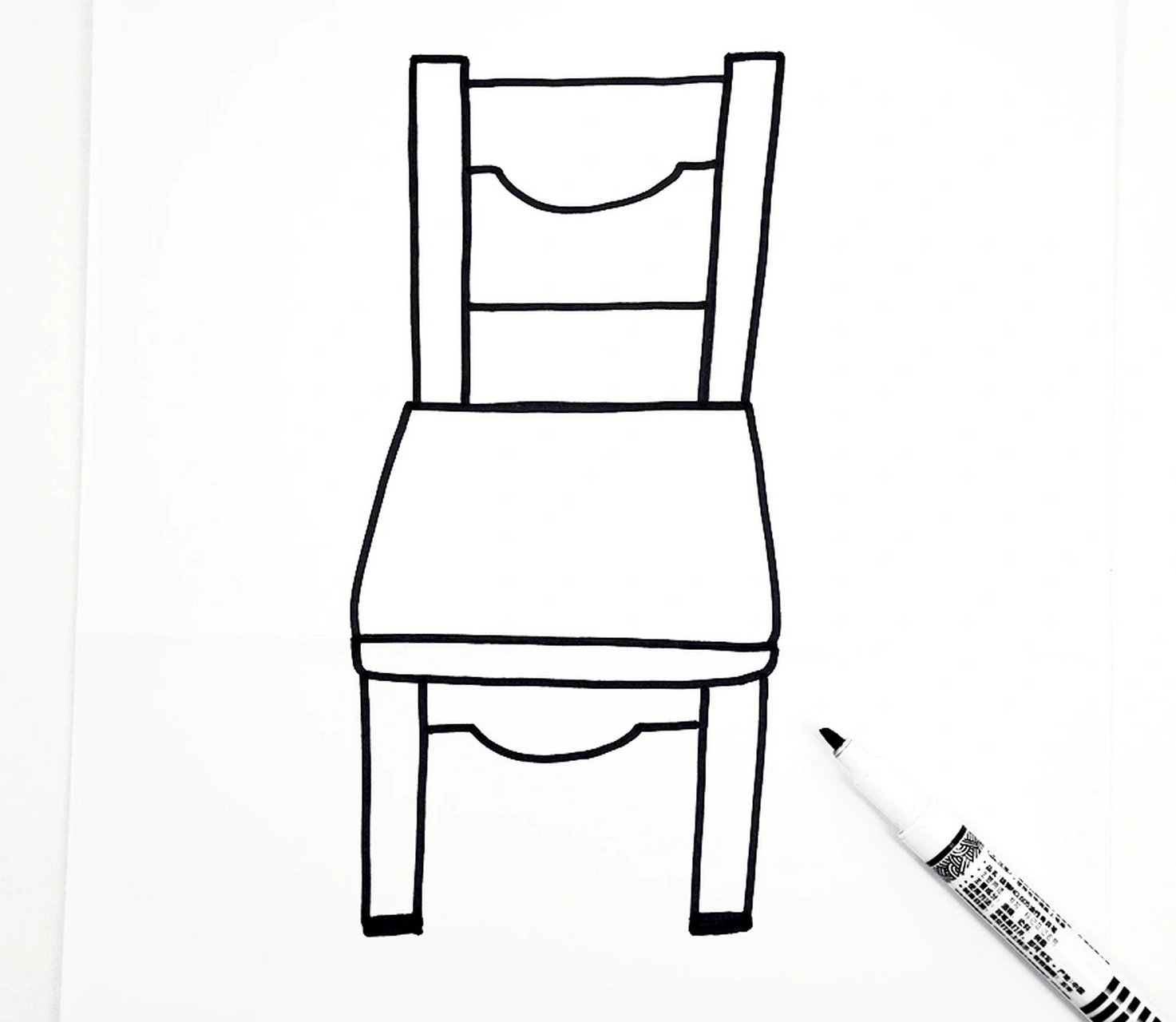 儿童画教学,一把特别的椅子 1.