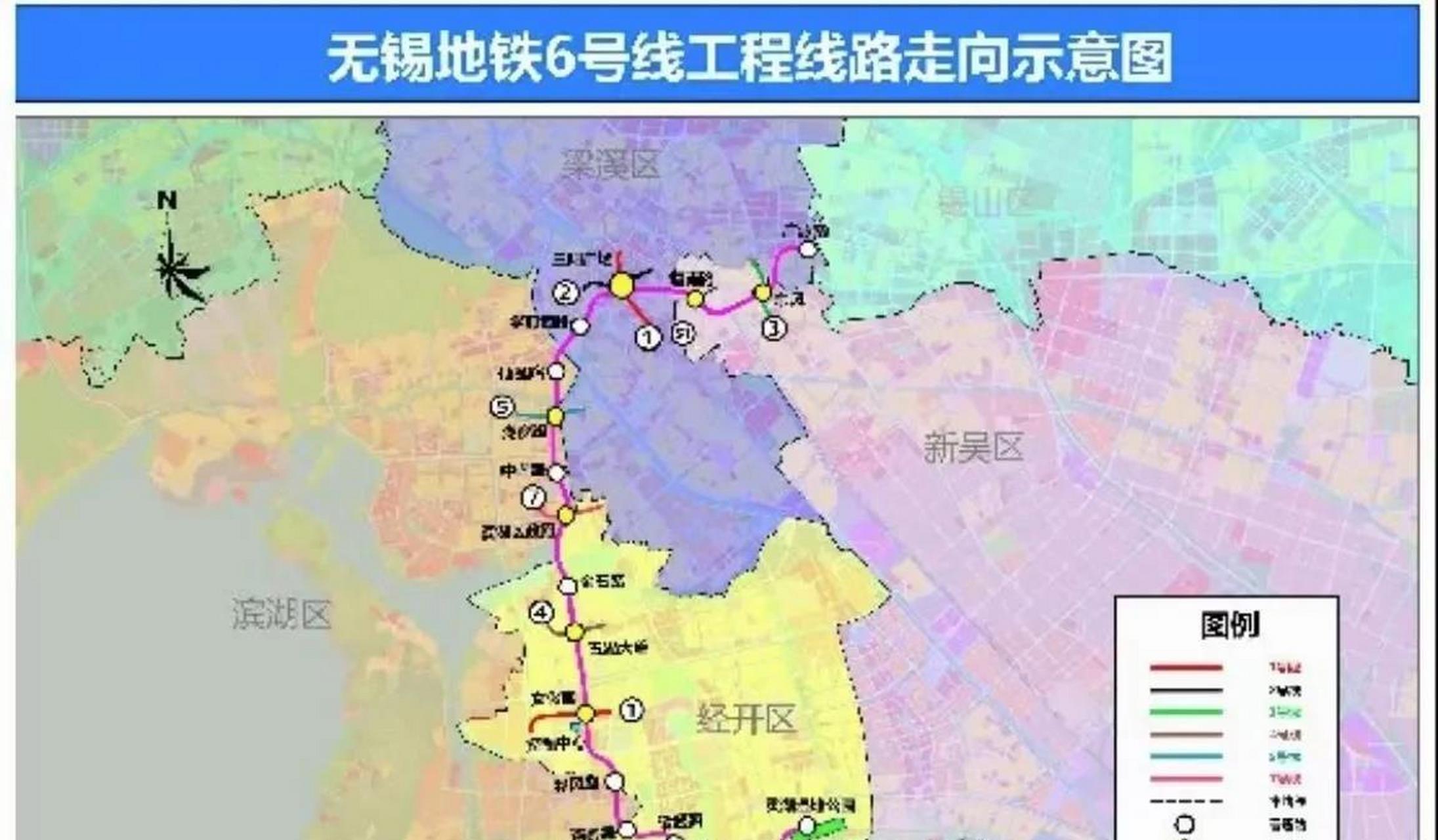 无锡6号线地铁线路图图片