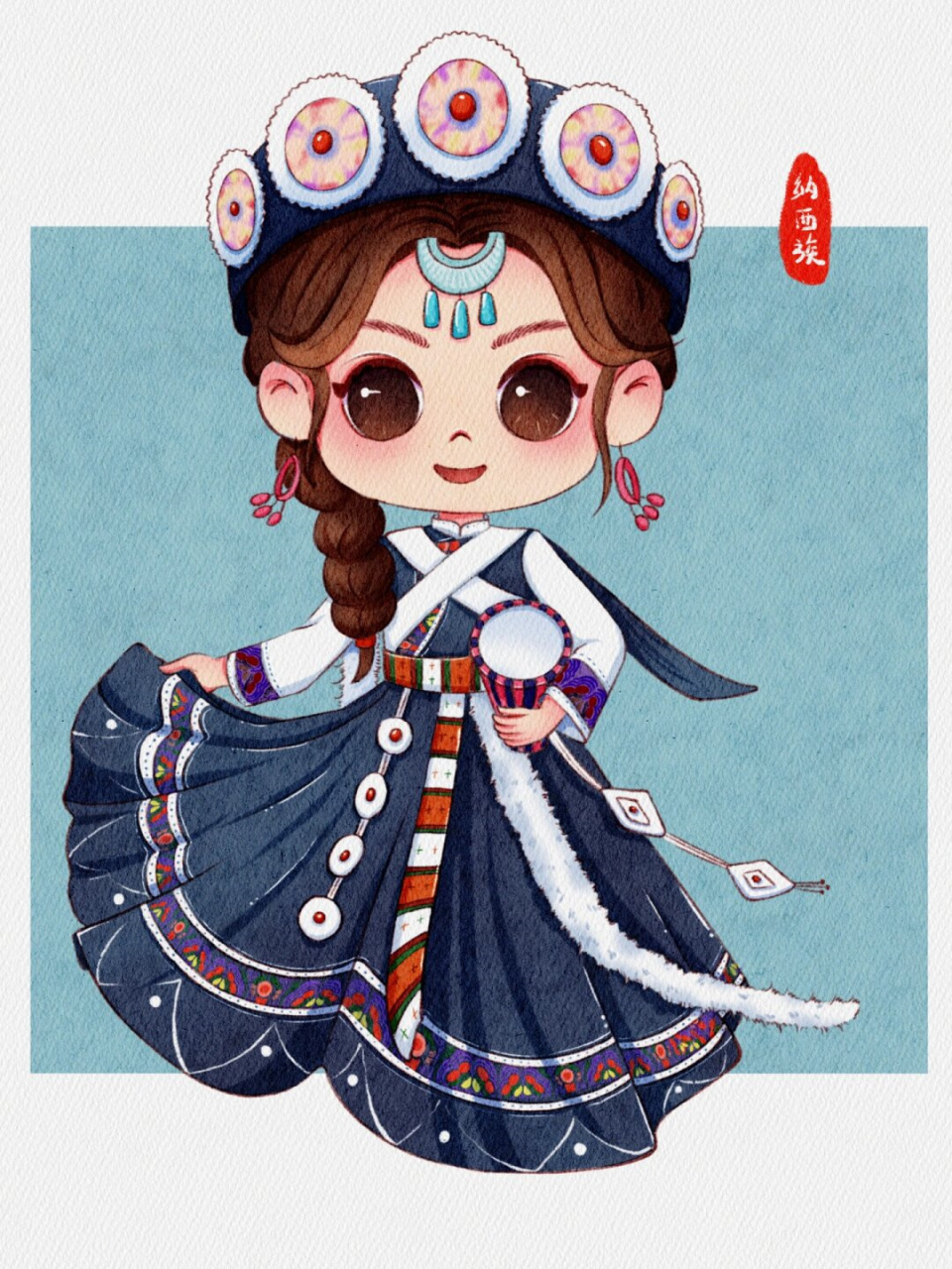 q版民族娃娃  每一个都非常可爱!