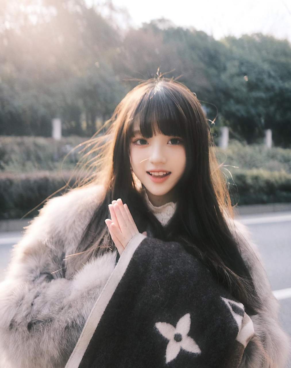 齐刘海的黑长直,是真的又纯真又美