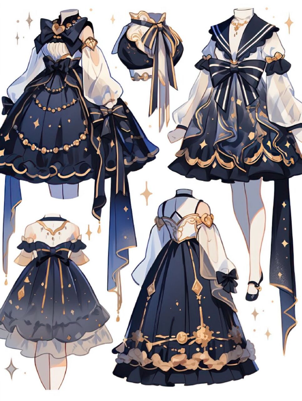 精致小礼服|手绘服装展示  选择一款适合自己的小礼服