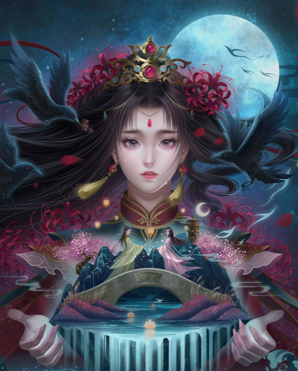 彼岸花 | 唯美古风手机壁纸
