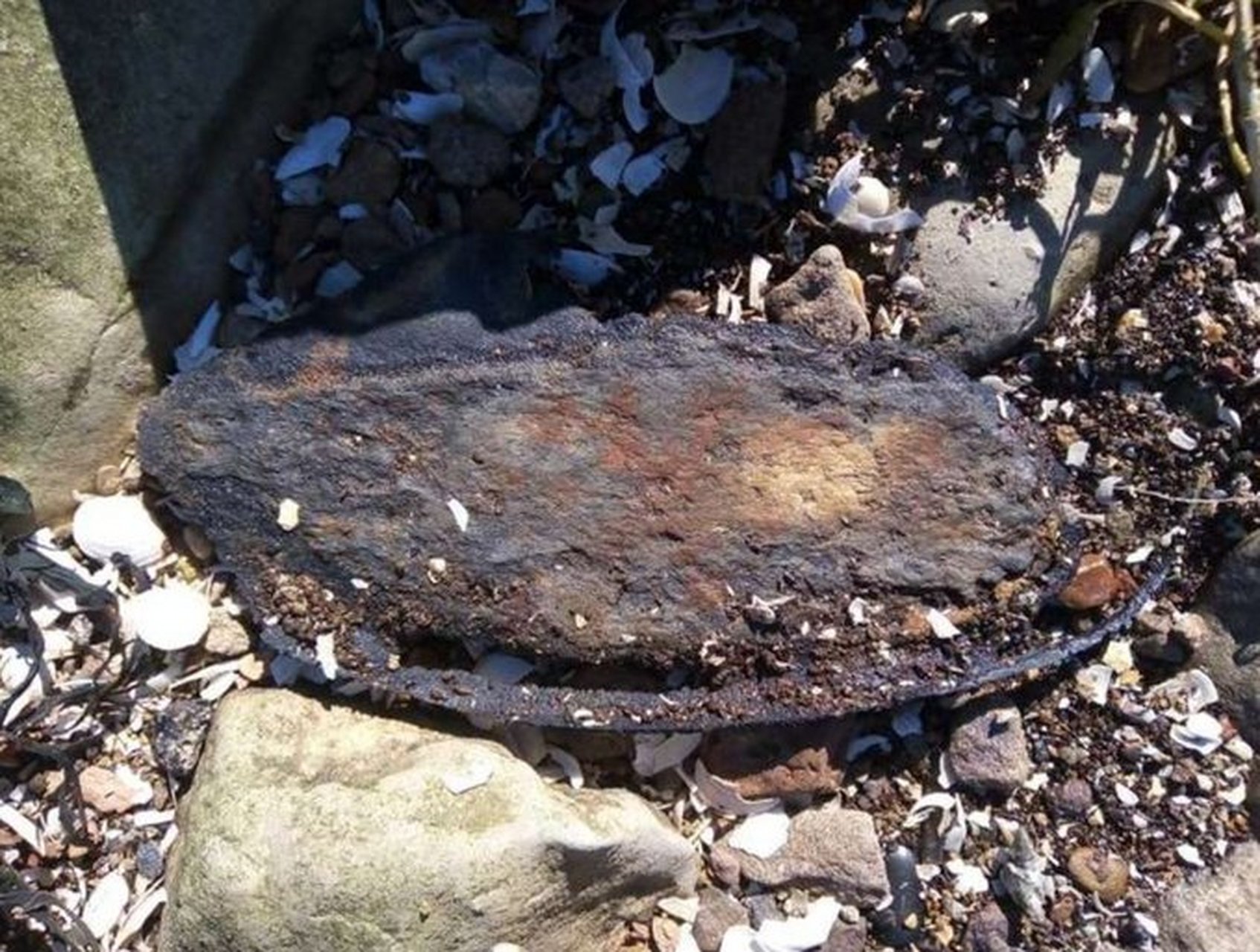 在肯特海滩发现的一件青铜时代遗物,它被认为是英国有史以来发现的最