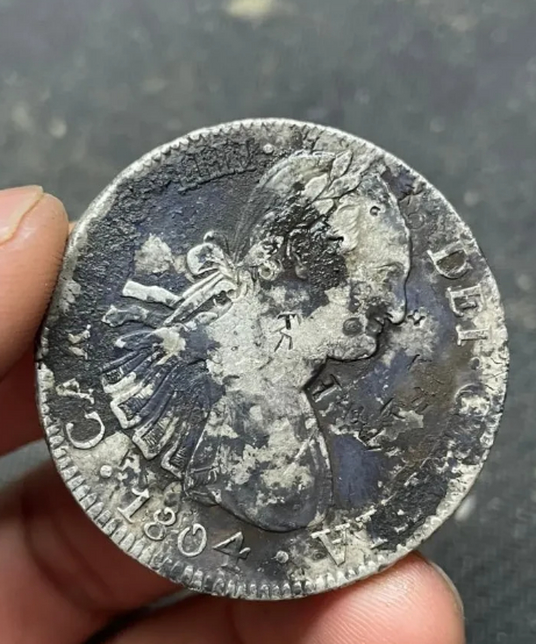 点击头像看直播##钱币收藏#西班牙双柱(实际铸造于墨西哥殖民地)