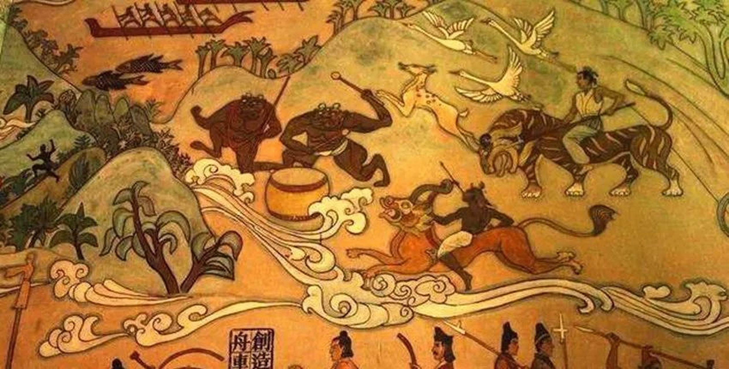 关于涿鹿之战的记载较阪泉之战丰富得多,其中时代最早的是《列子
