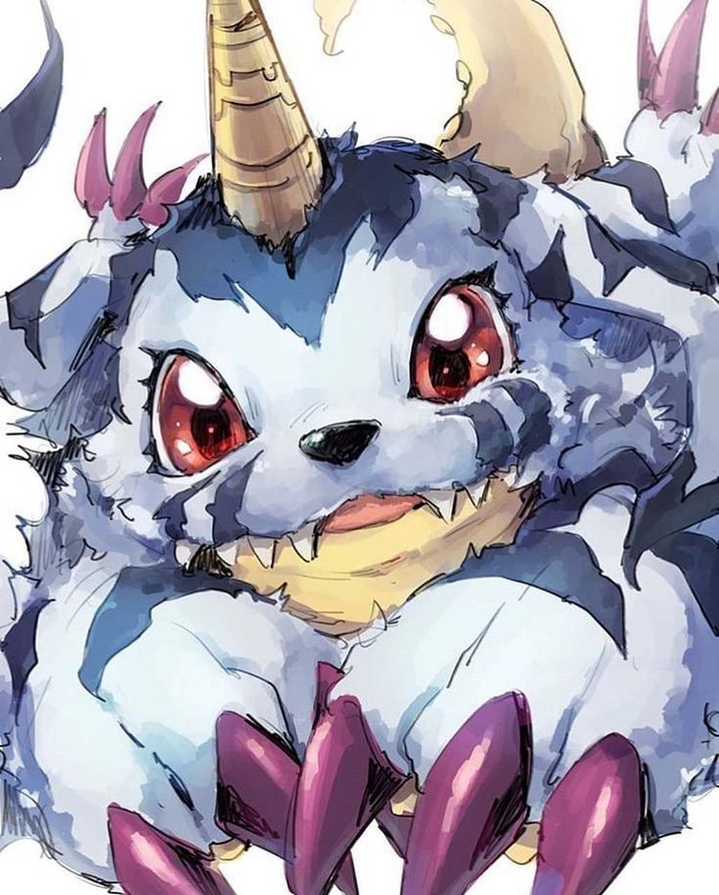 数码宝贝# 最可爱的数码宝贝加布兽