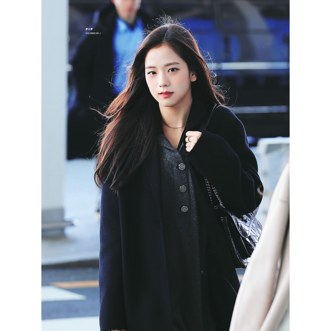 穿搭示范 blackpink成员 kimjisoo日常私服穿搭分享