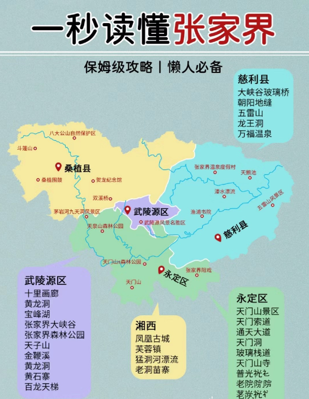 全国自驾旅游导览图之-湖南张家界版	全国自驾旅游导览图之-湖南