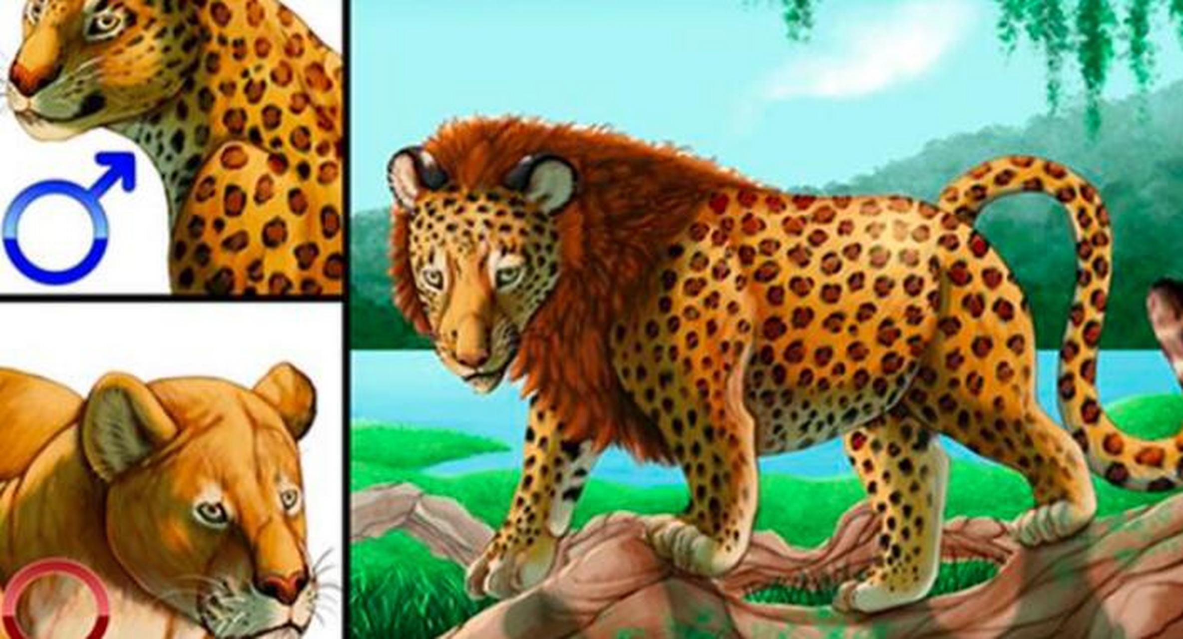 豹狮兽是雄豹和雌狮杂交出来的动物,有记载以来,在1910年,来自印度的