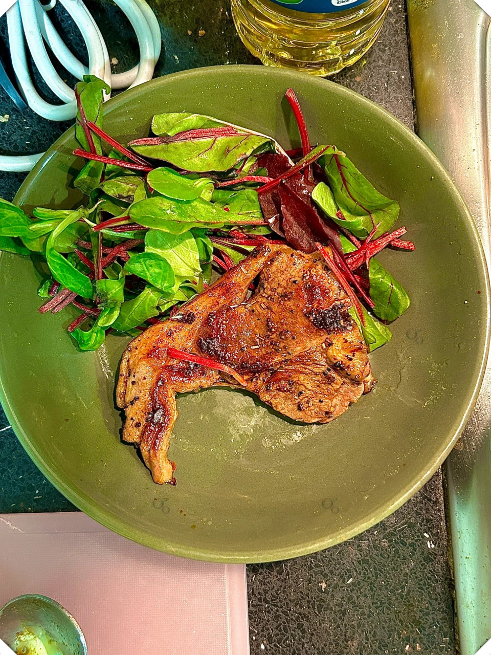 留学生活美食分享  9297 法式香煎小羊排,外焦里嫩的口感简直让人