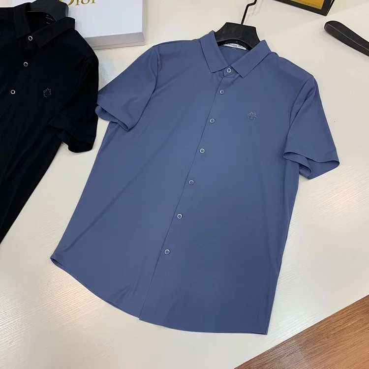 今日分享:迪奥衬衣 进口冰丝针织面料!摩登大气.