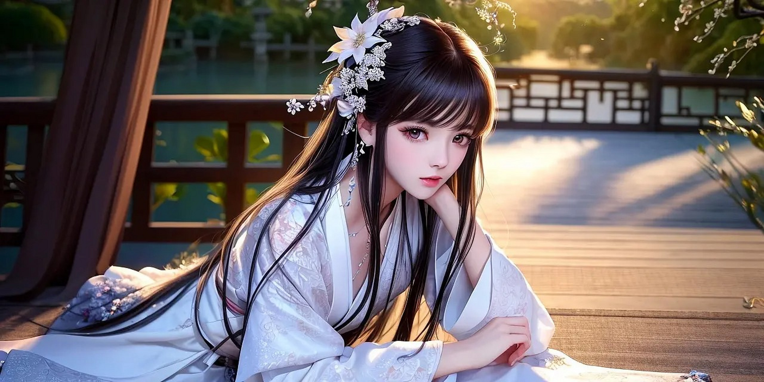 ai青春靓丽的古风美女