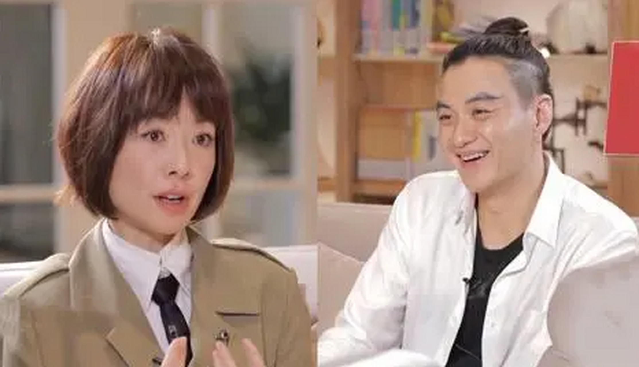 有一次啊,鲁豫采访周一围,问他:"你和朱丹都在拍戏,要照顾孩子,是不是