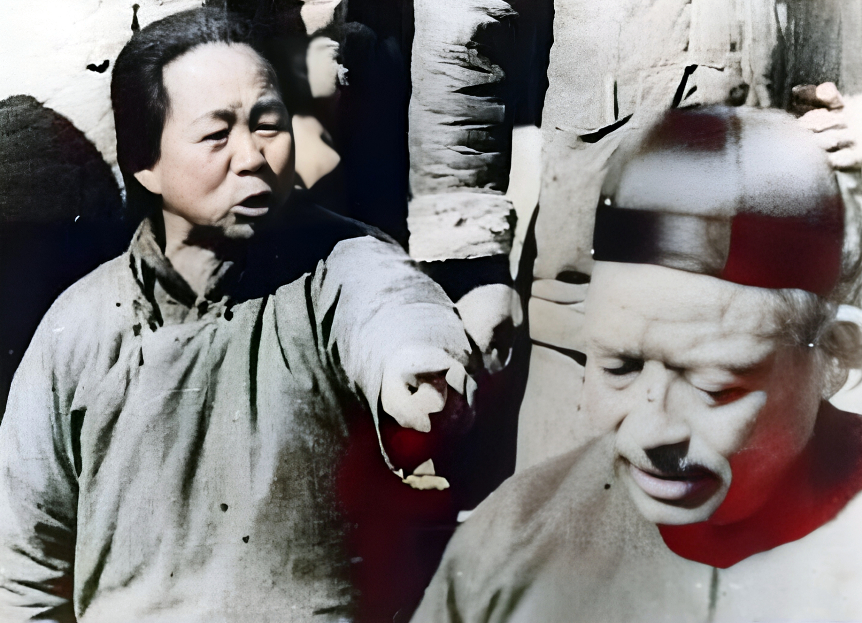 一边数落地主对农民的种种压迫