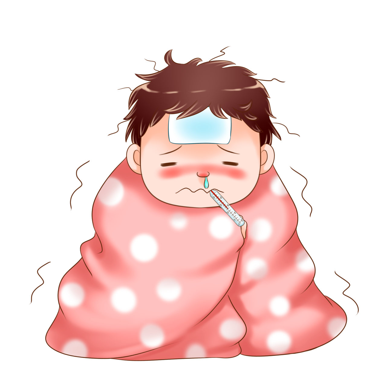 孩子感冒不到38.