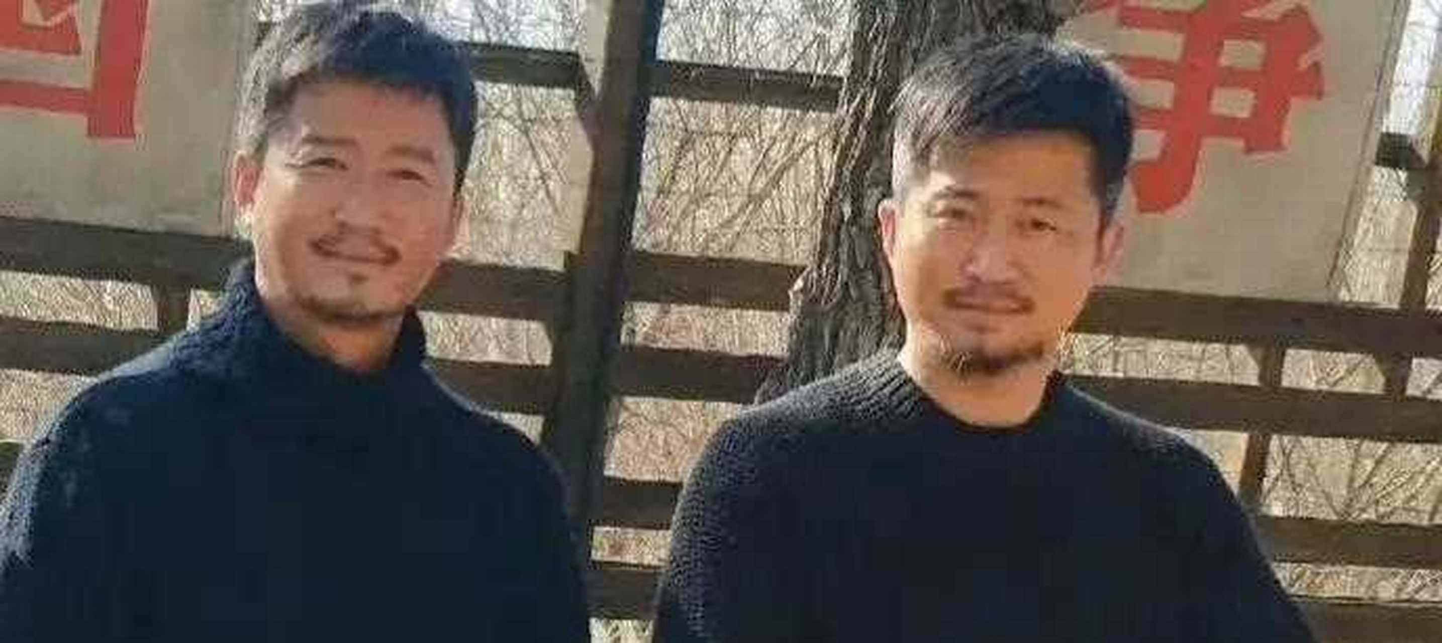 这是吴京和他的替身演员的一张合影,粗看还真有点分不出来真假,但