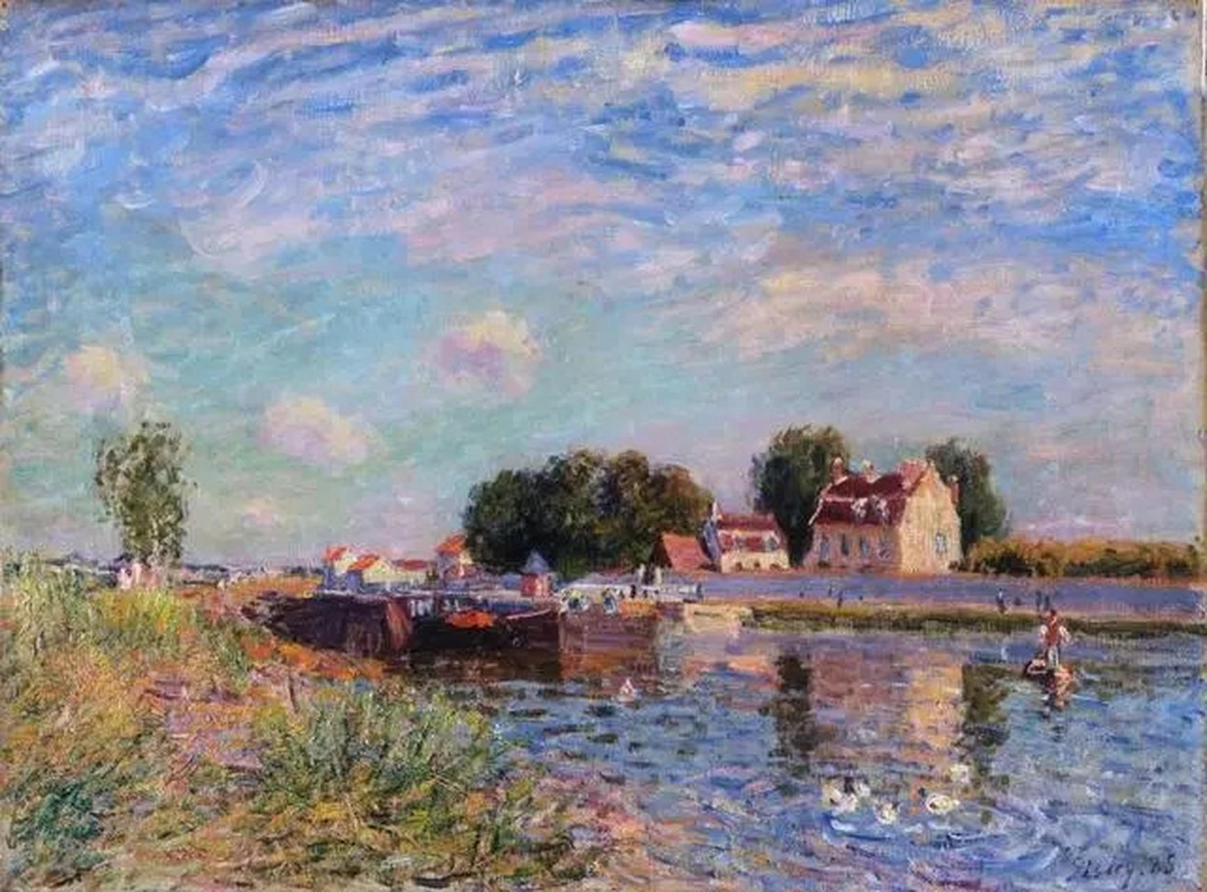 阿尔弗雷德·西斯莱(alfred sisley)是一位法国(英国籍)印象派画家,生