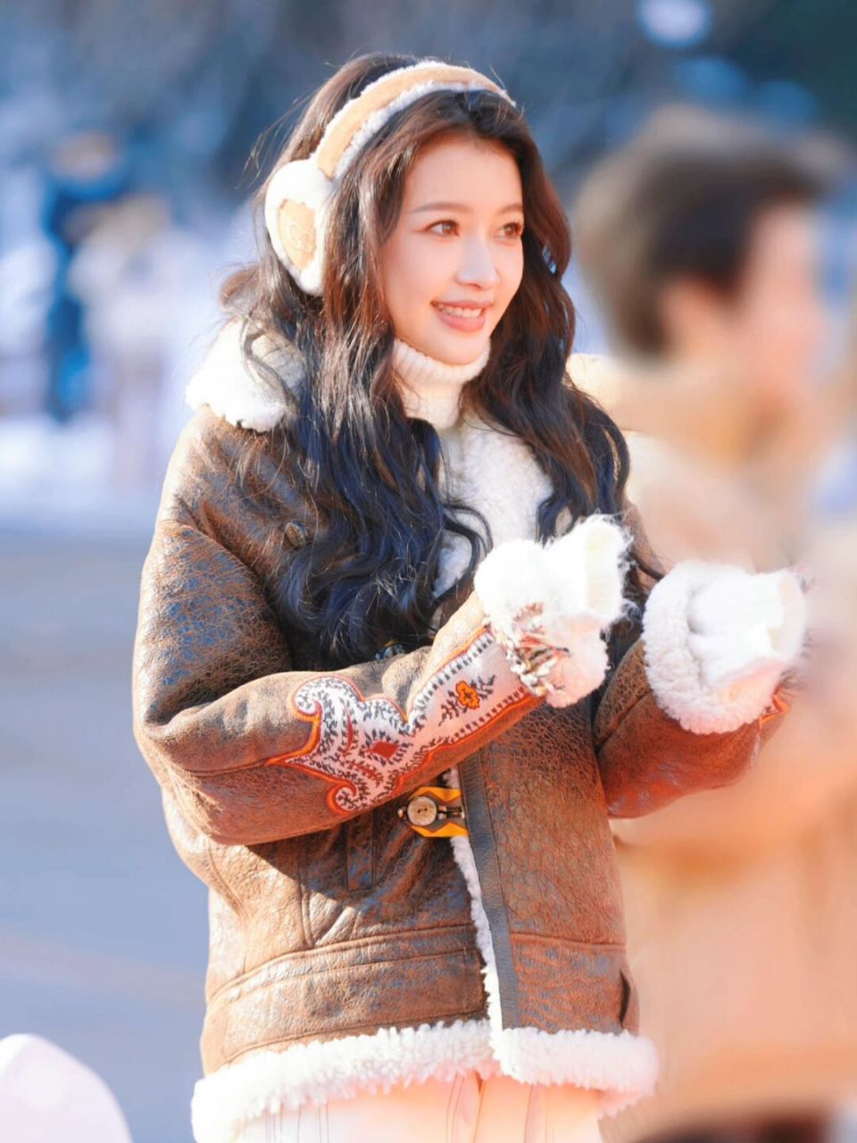 孙怡穿搭 蹦哒出来见粉丝的吧!