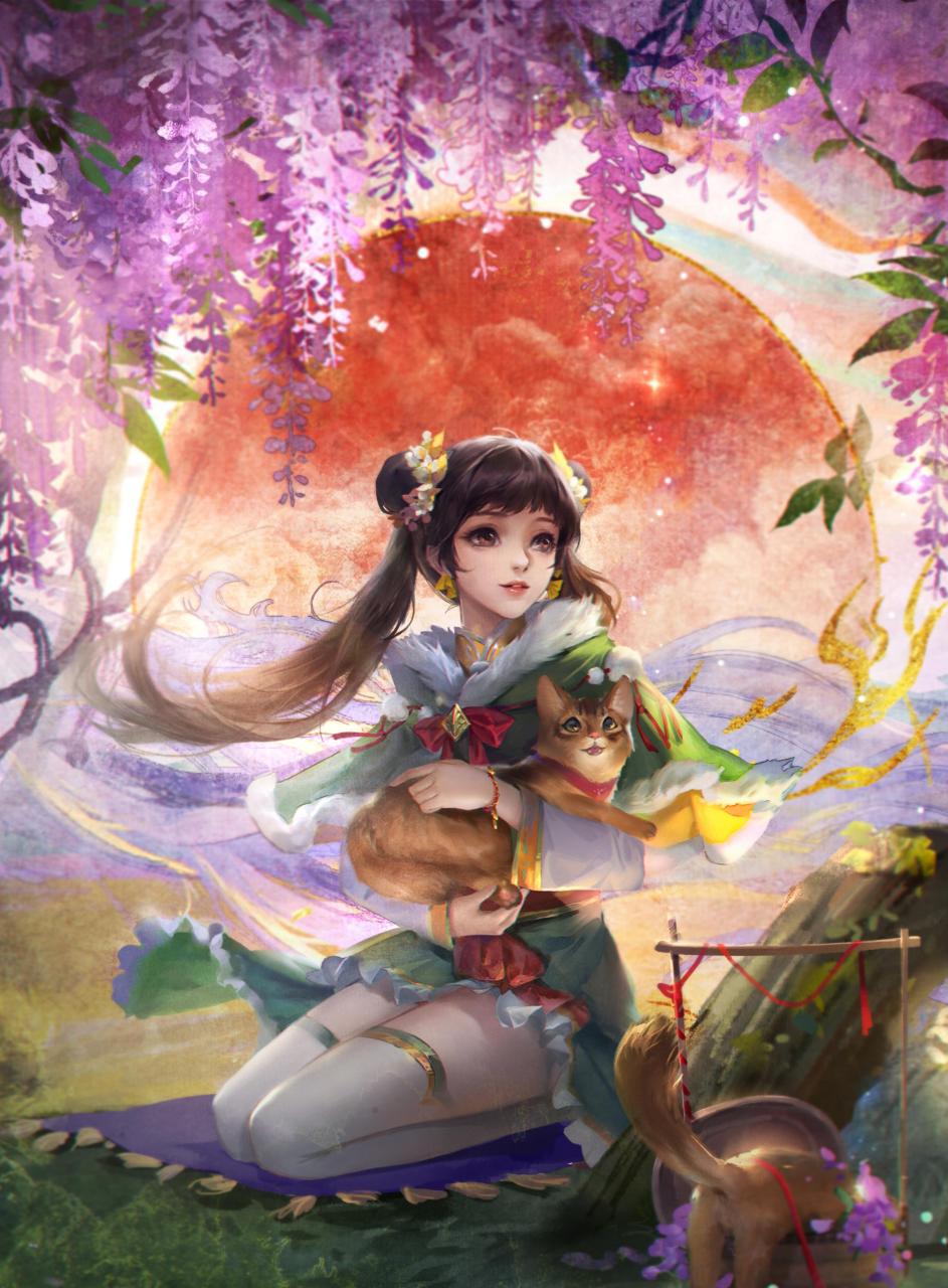 gif创作人 国画领军人物画师石蝉的三国杀角色插画作品欣赏,不少