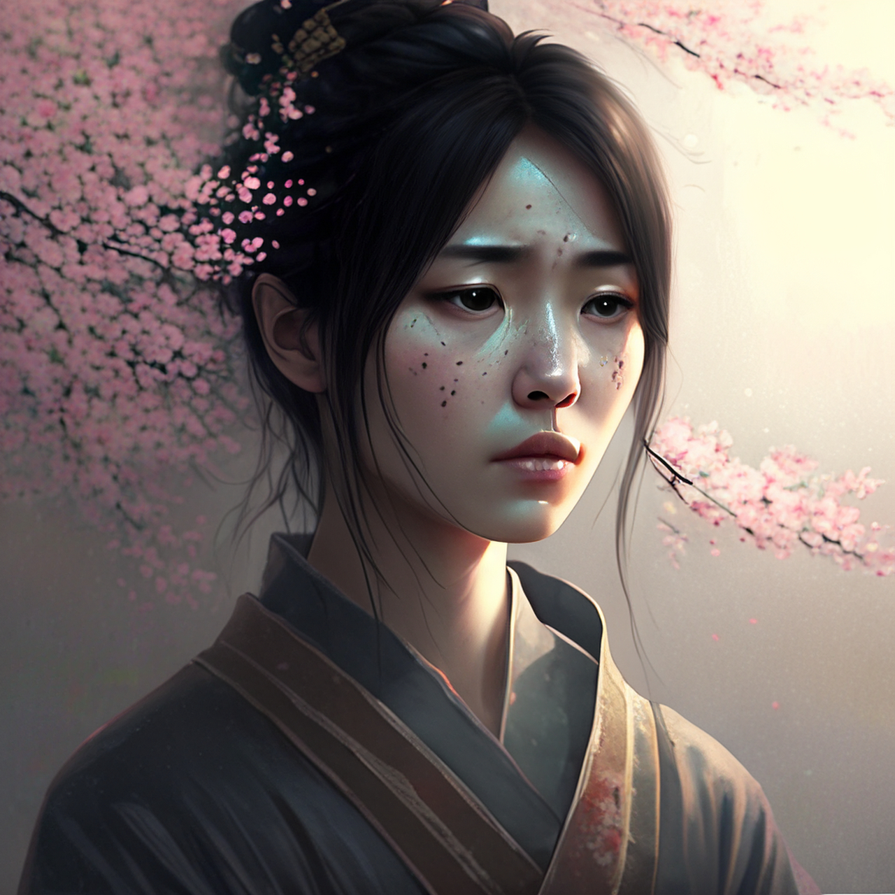 寂寂春光伤感处,瘦来不是沈东阳.苍茫,安谧,清远#百度ai绘图黑科技