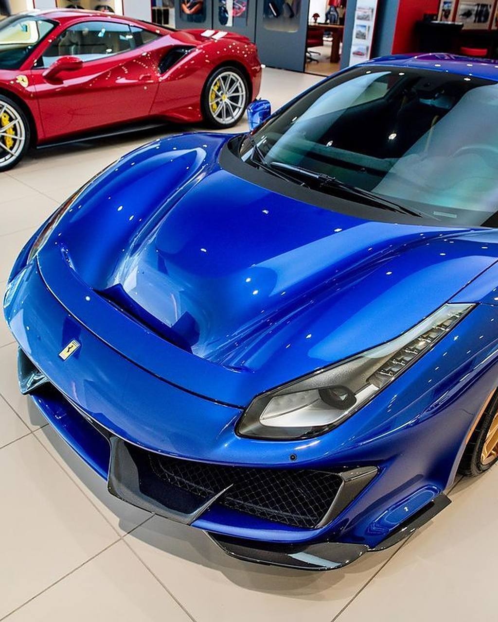 2019 ferrari 488 pistablu elettrico 3891公里 法拉利488  car时尚