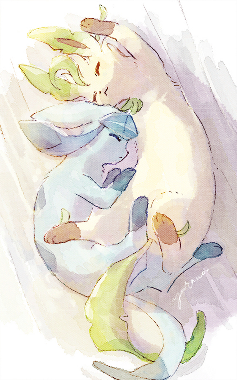 冰伊布&叶伊布 #精灵宝可梦