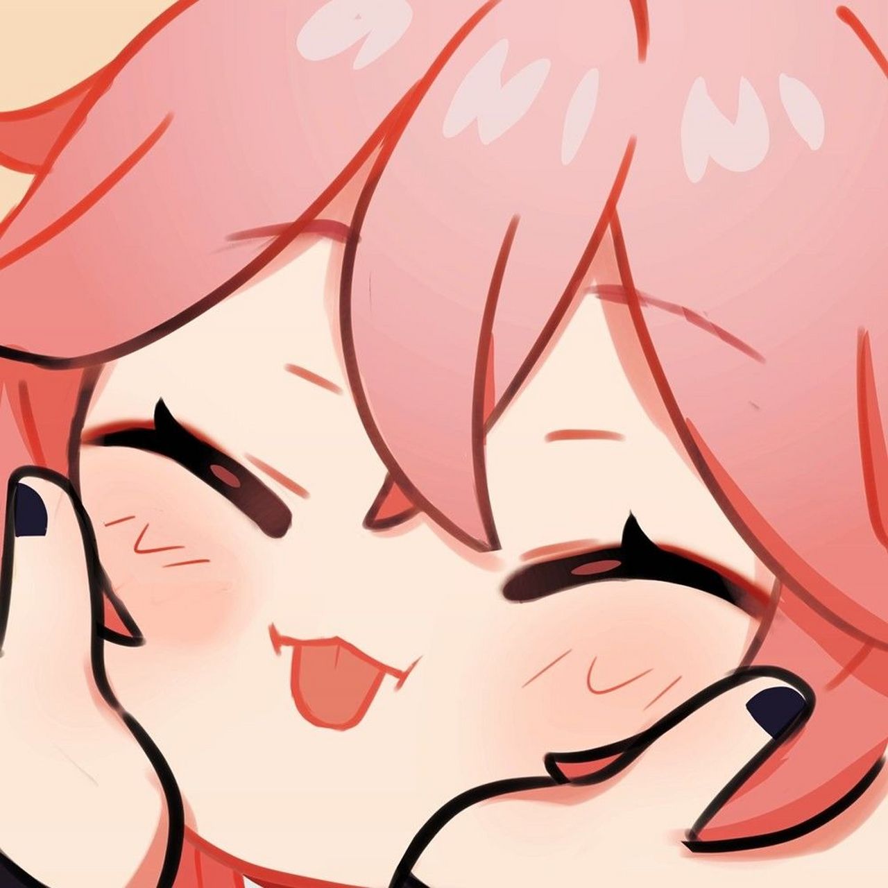 原神rua脸图 猜一猜都是谁  我只能看出  神子和雷神互捧,申鹤是夜兰