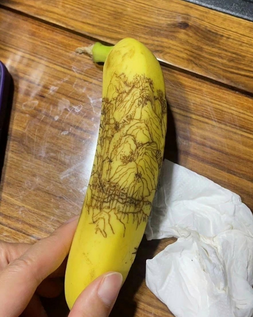 香蕉上画画,太漂亮了