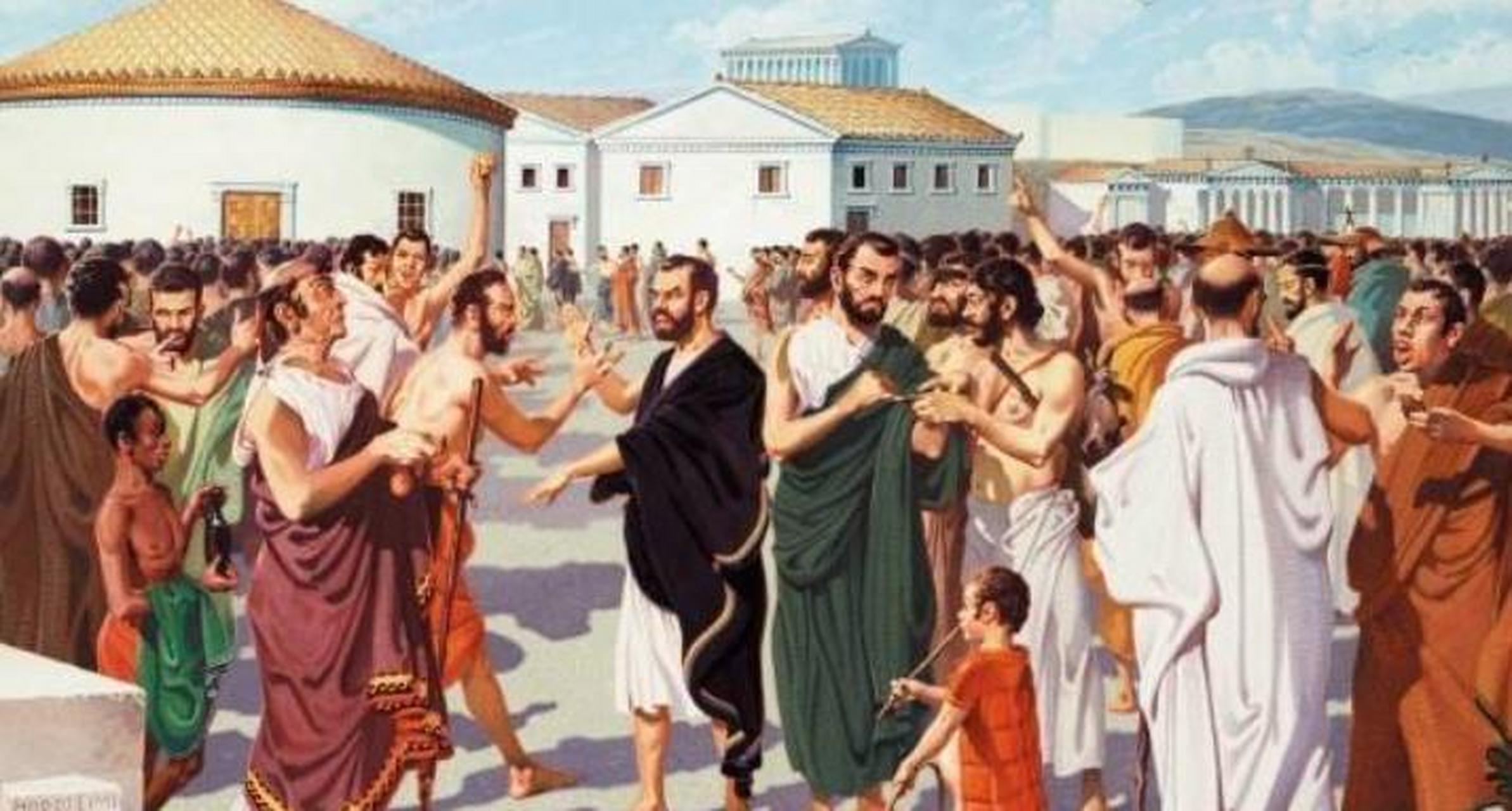 古希腊公民社会与公民精神  古希腊是西方文明的发源地,其公民社会和