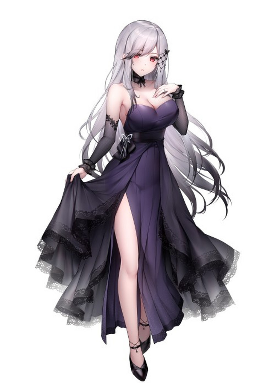 二次元晚礼服美女