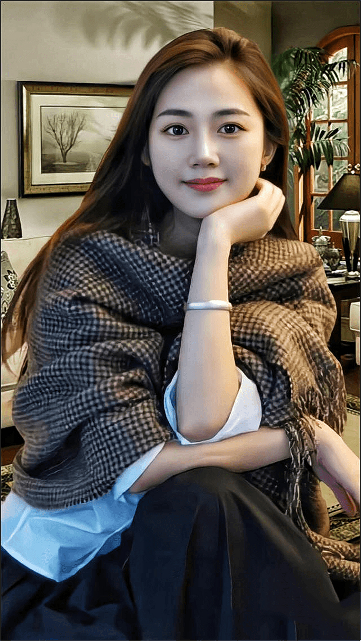 端庄美丽大方而不妖媚,典型的东方温良贤淑美!