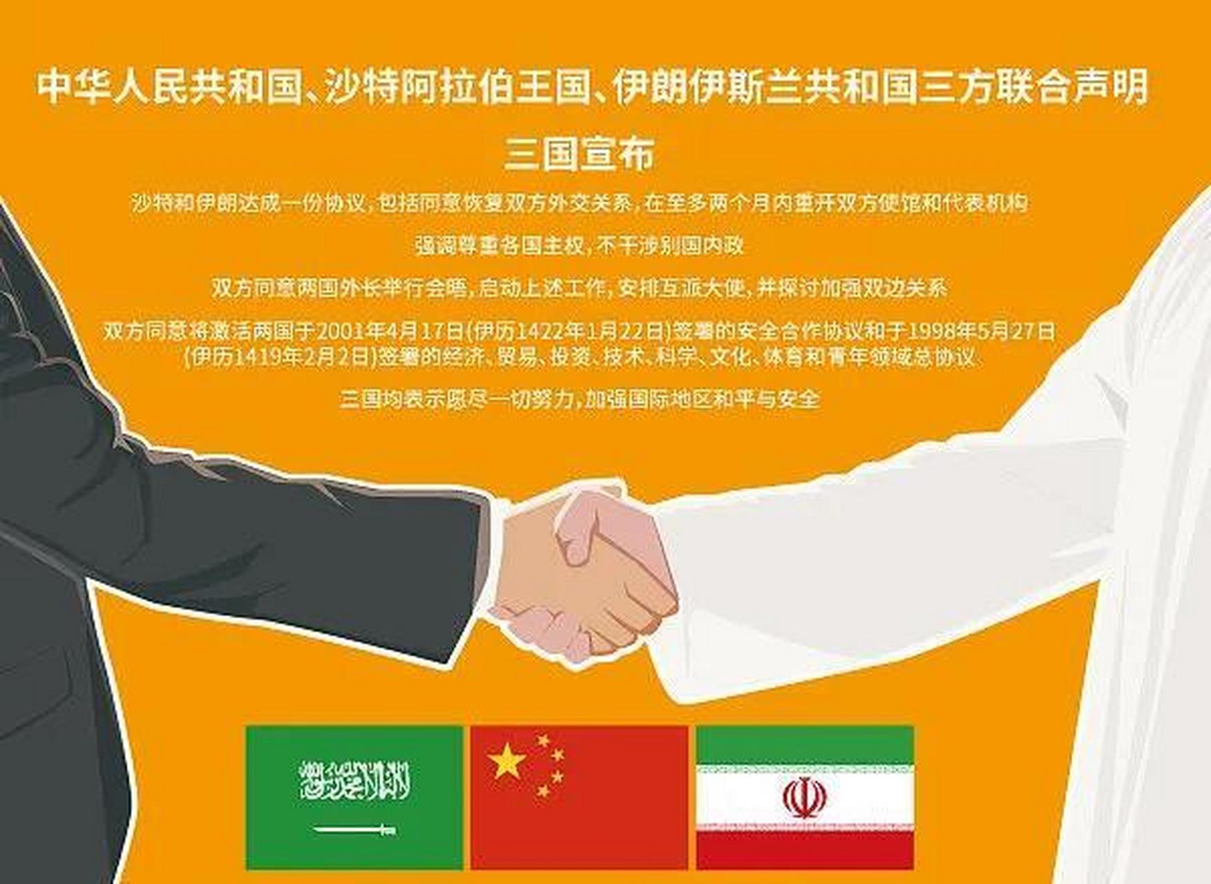 沙特和伊朗这对世纪仇敌突然和解,当然,和解之路漫长.