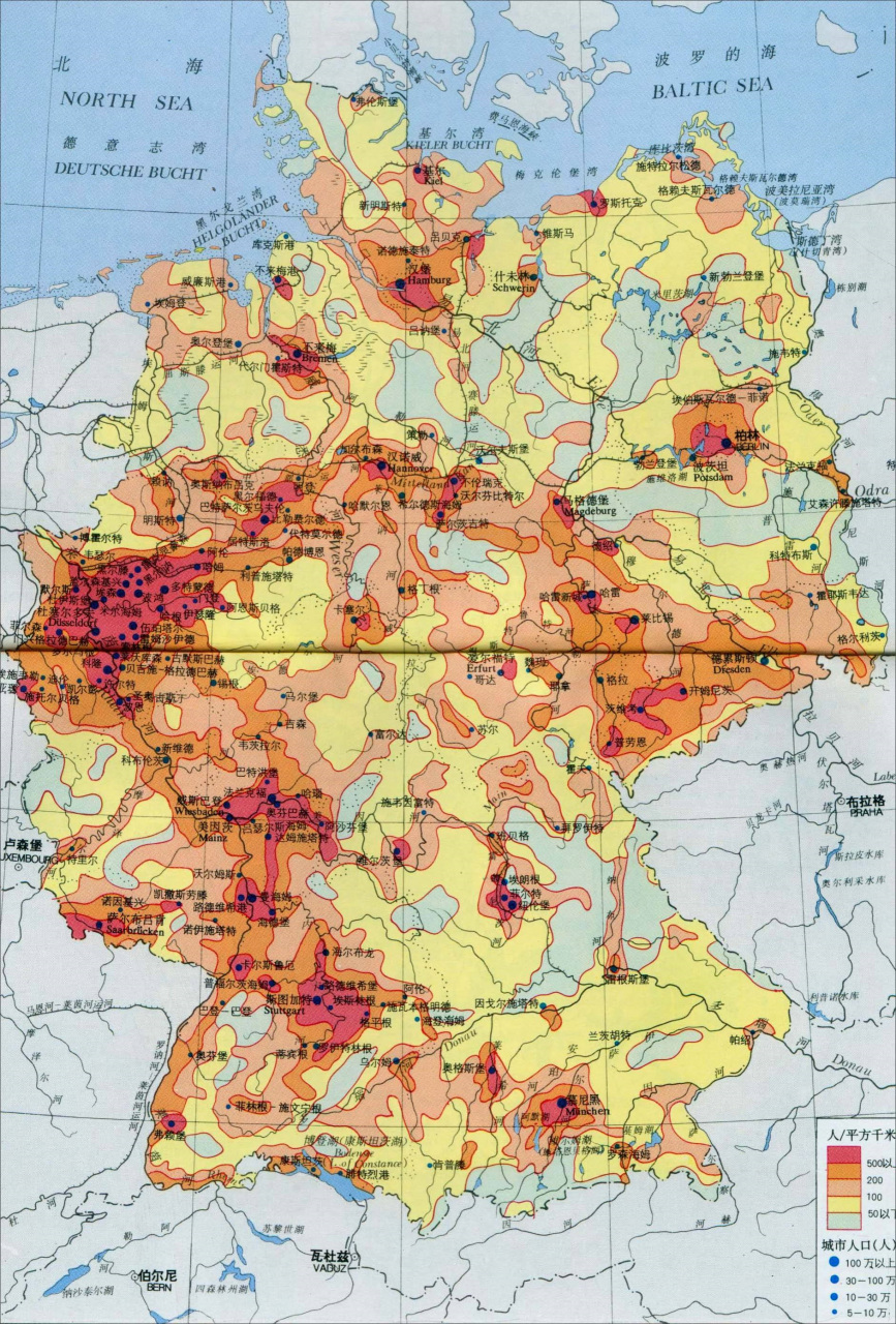 德国人口密度图片