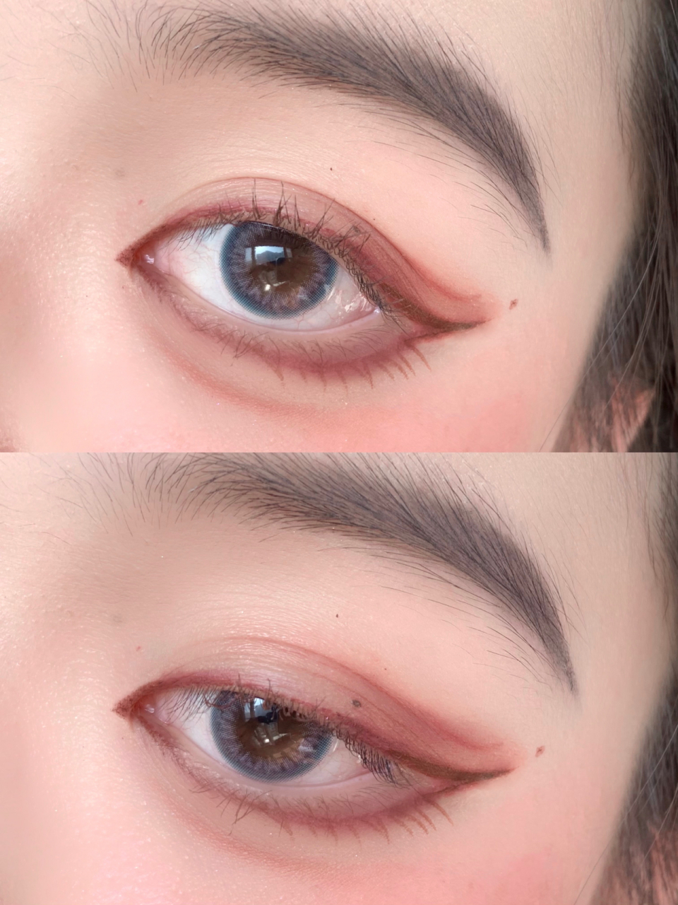 西红柿灵感狐狸眼妆容教程 干枯玫瑰妆  柿这样吗  眼妆就用梅子色的