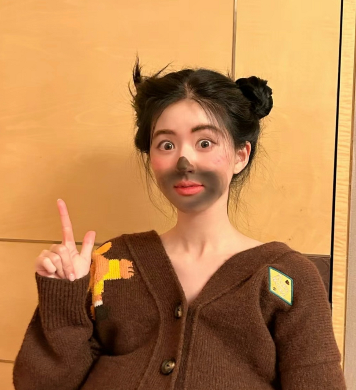 哎呀,赵露思cos熊二造型,真的好可爱呀