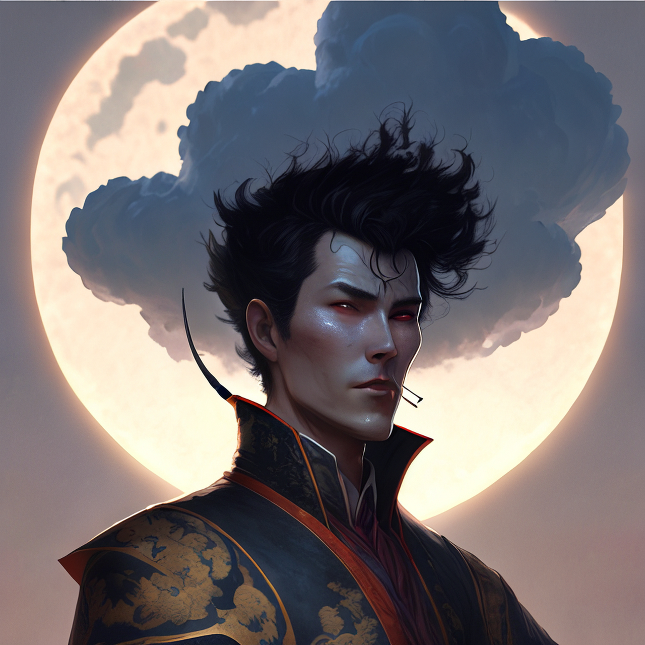 微云点霄汉,清月出要坰.静谧,苍茫,明净#百度文心一言来了