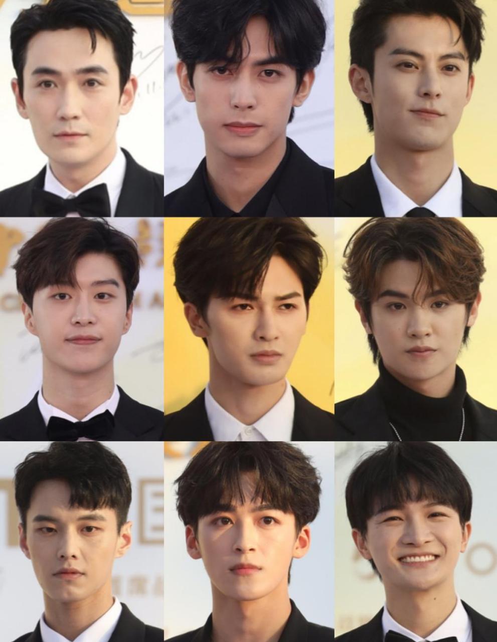 第35届金鸡奖红毯上的男明星,先来个九宫格.